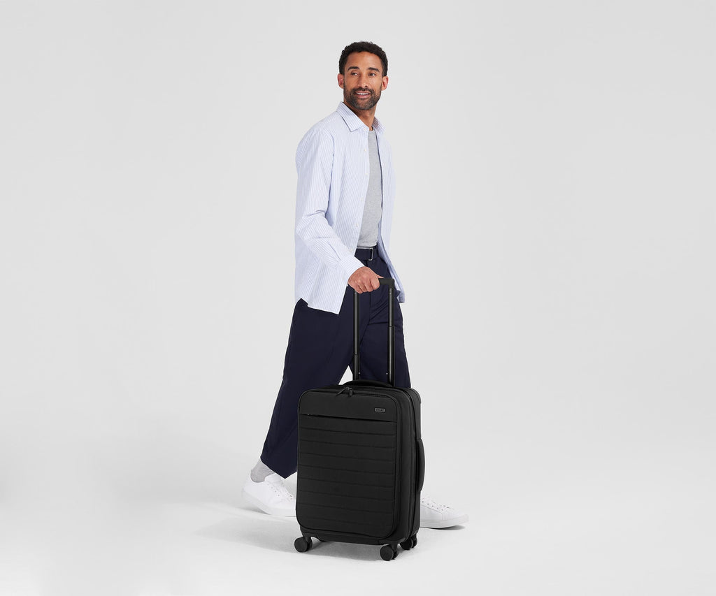 Away Softside Bigger Carry-On Suitcase - Jet Black