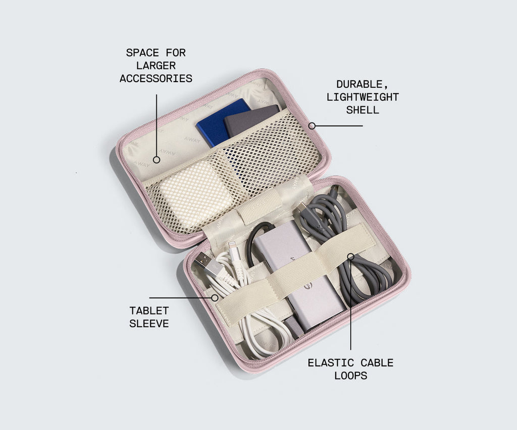 Away Mini Tech Case Crossbody Bag - Blush Pink