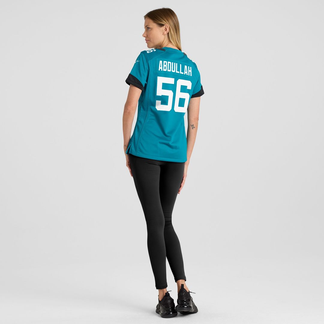 Yasir Abdullah Jacksonville Jaguars Nike Women's Team Game Jersey -  Teal