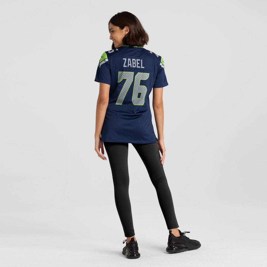 Grey Zabel Seattle Seahawks Nike Women's Team Game Jersey -  College Navy
