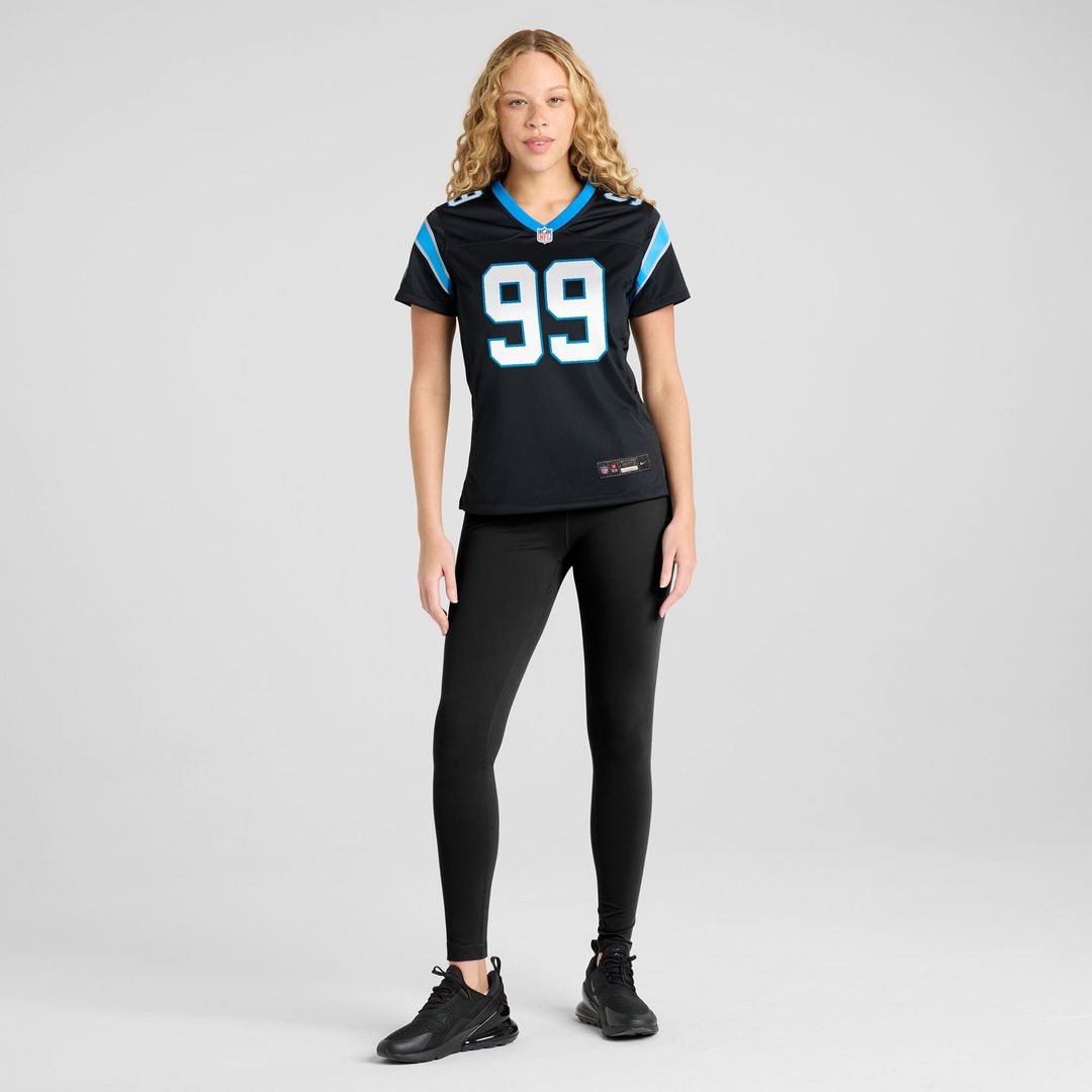 Tershawn Wharton Carolina Panthers Nike Women's Team Game Jersey -  Black