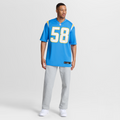 Tae Crowder Los Angeles Chargers Nike Team Game Jersey - Powder Blue