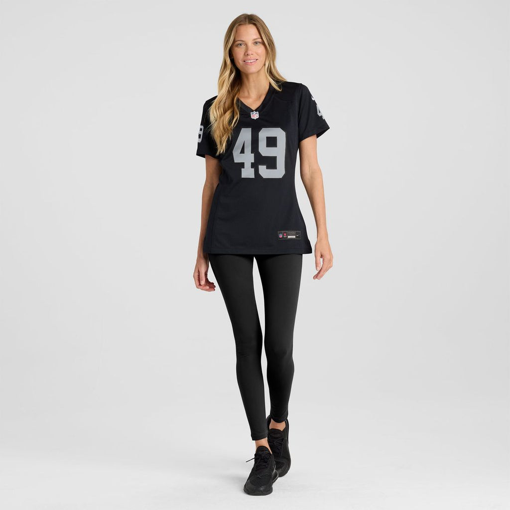 Charles Snowden Las Vegas Raiders Nike Women's Team Game Jersey -  Black