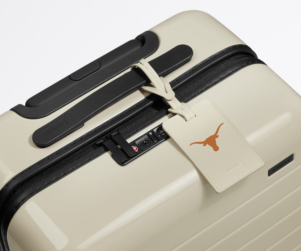 Away The Collegiate Luggage Tag in The University of Texas