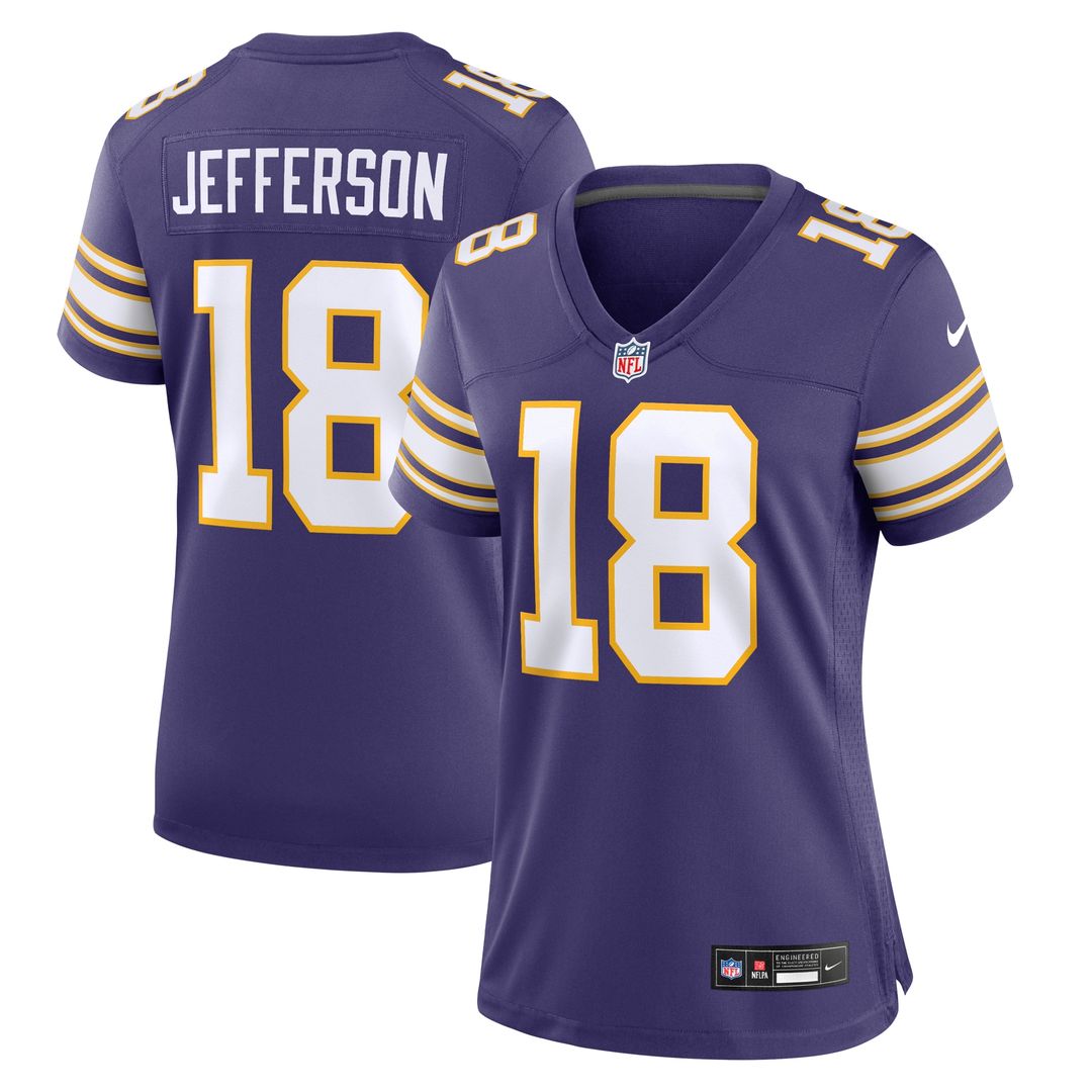 Justin Jefferson Minnesota Vikings Nike Women's Alternate Game Player Jersey - White