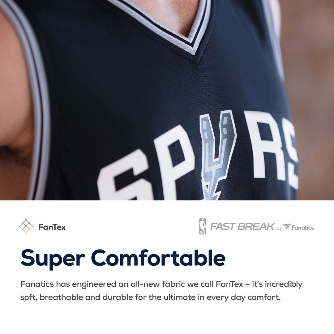 Keldon Johnson San Antonio Spurs Fanatics Fast Break Replica Jersey Black - Icon Edition