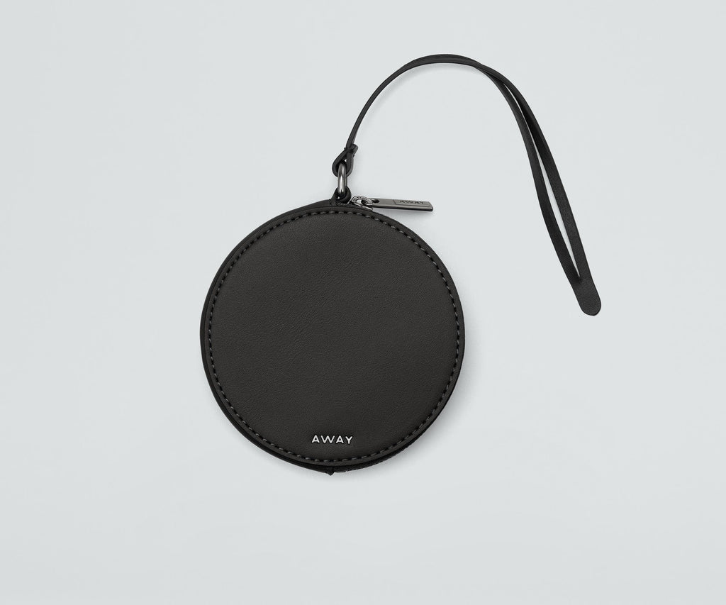 Away The Circle Zip Pouch Travel Accessory - Jet Black