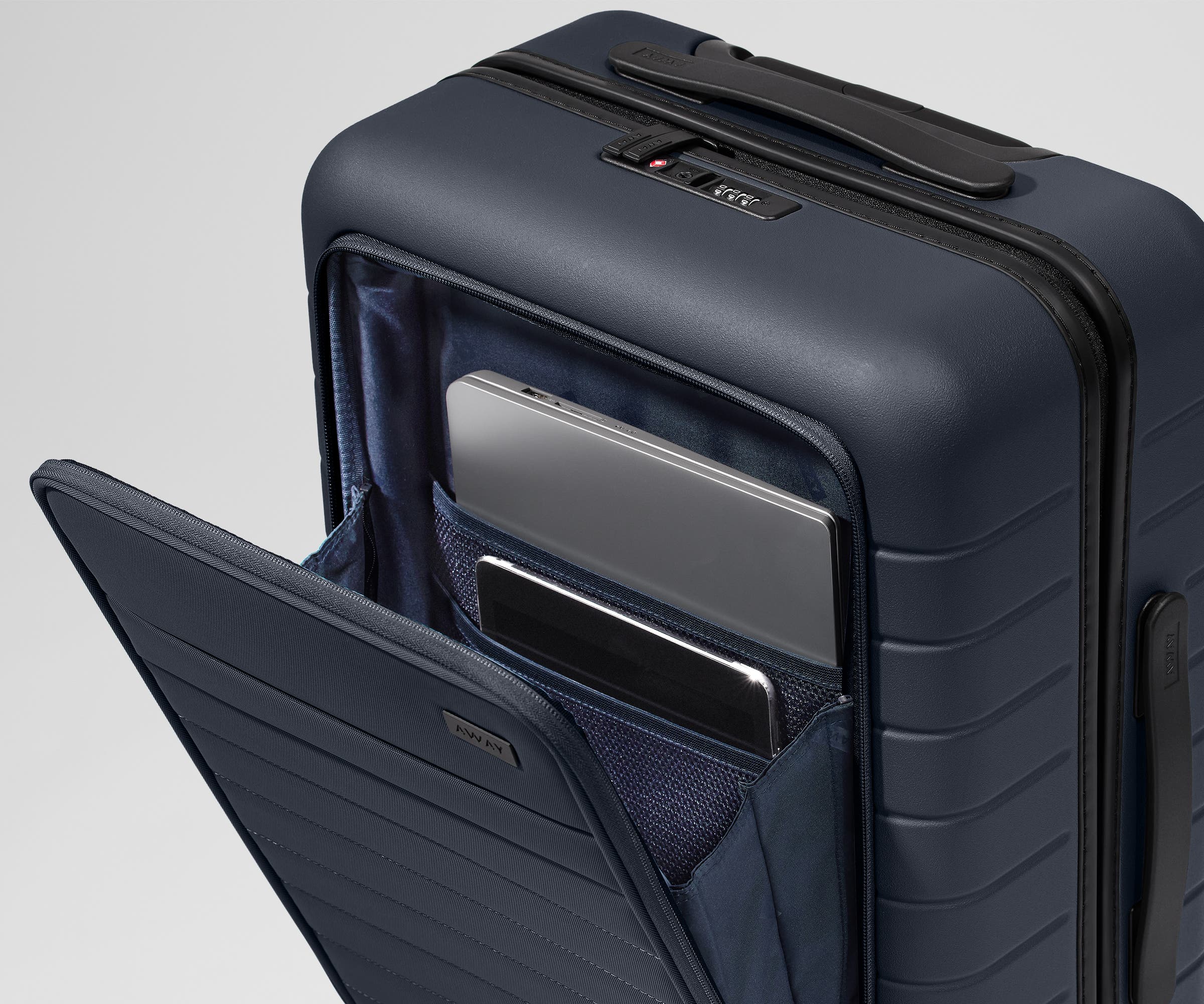 Away The Executive Bigger Carry-On Suitcase - Navy Blue
