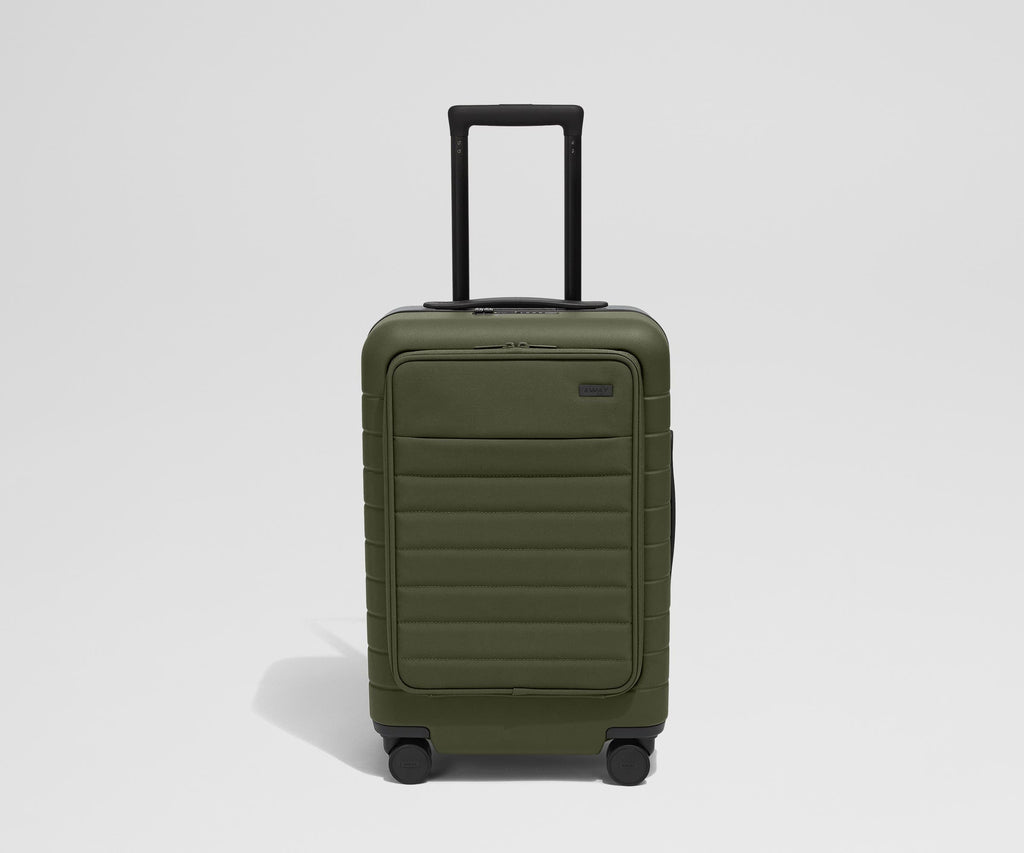 Away The Executive Carry-On Suitcase - Olive Green