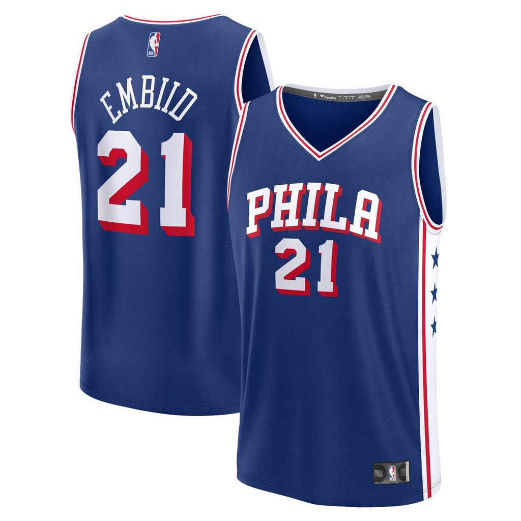 Joel Embiid Philadelphia 76ers Fanatics Fast Break Replica Jersey - Association Edition - White