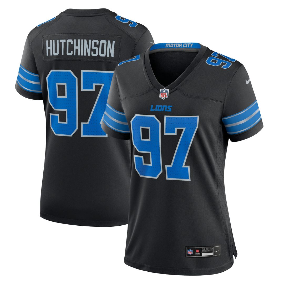 Aidan Hutchinson Detroit Lions Nike Women's Alternate Game Jersey - Blue