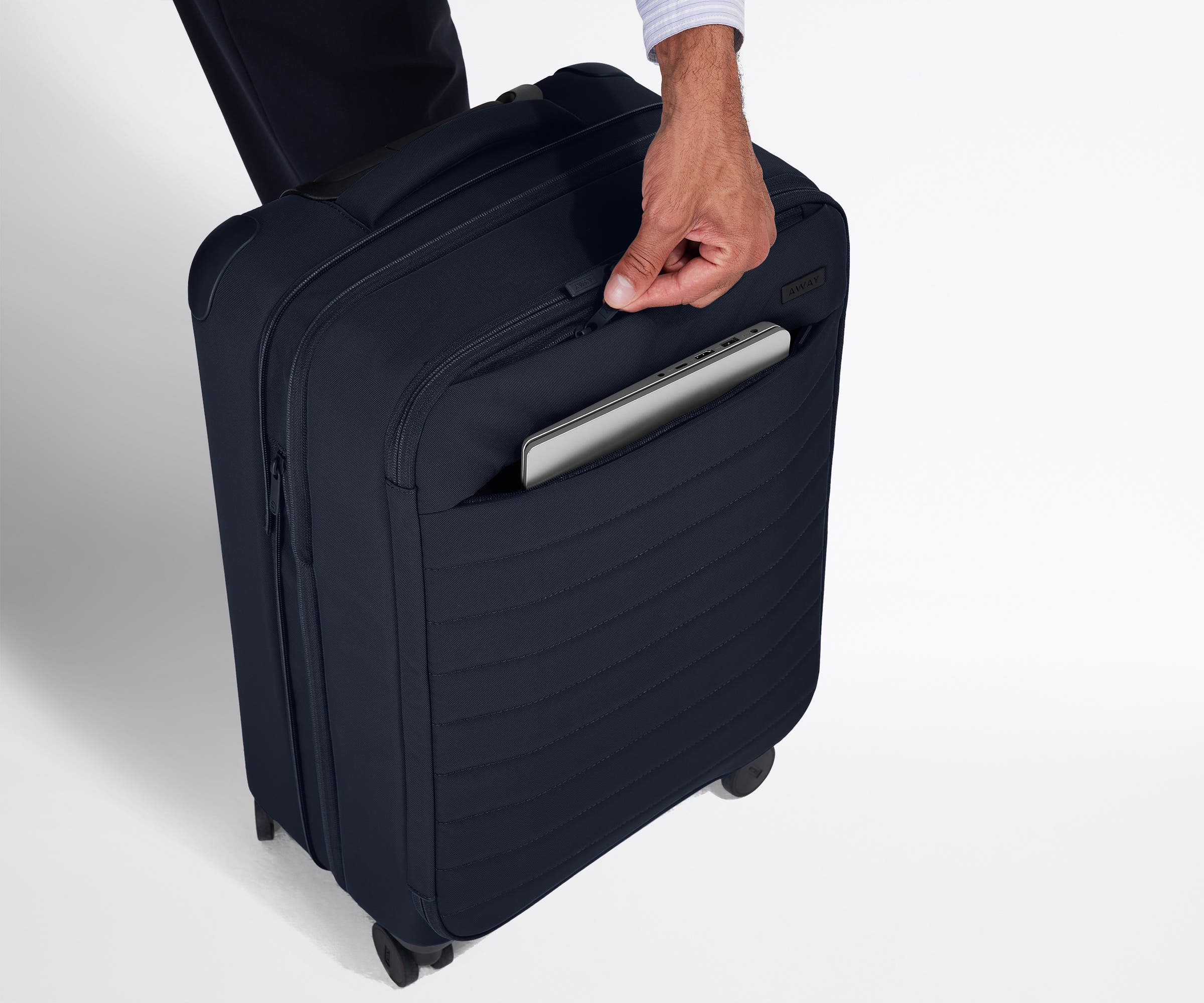 Away Softside Bigger Carry-On Suitcase - Navy Blue