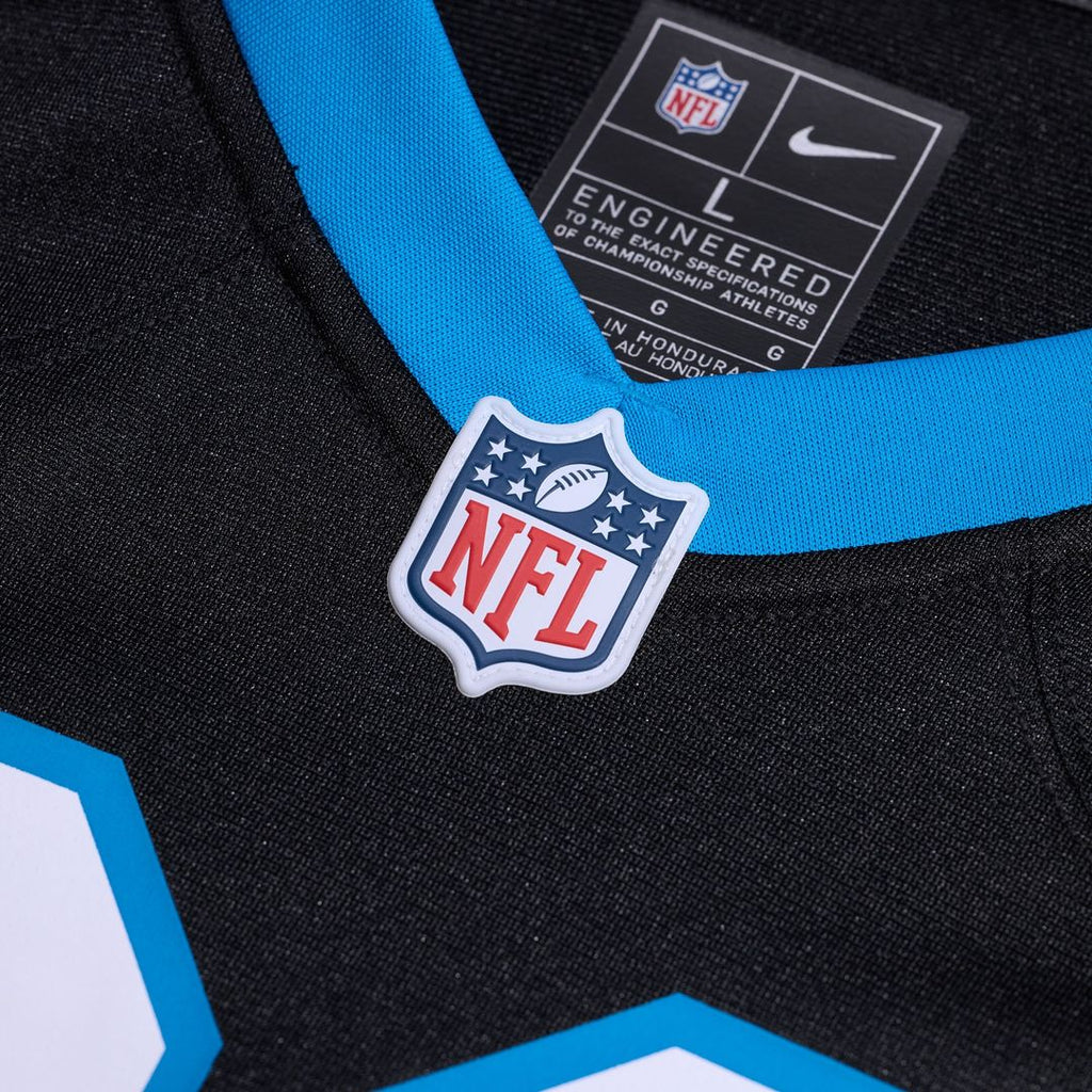 David Moore Carolina Panthers Nike  Game Jersey -  Black