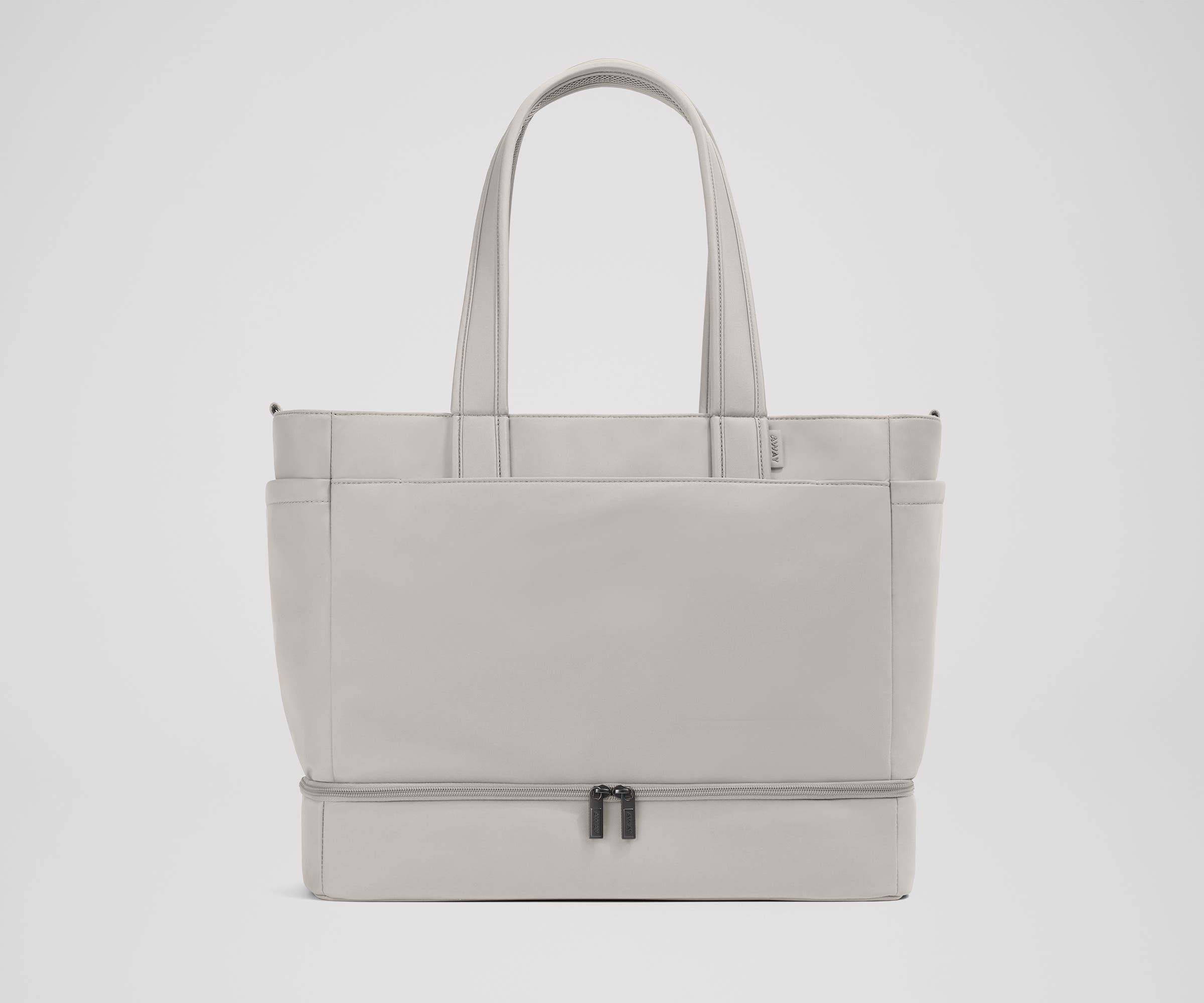 Away The Double Diaper Tote Diaper Bag - Cloud Gray