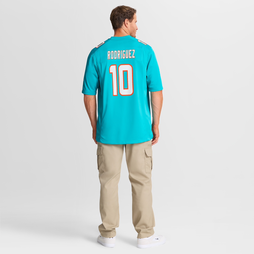 Jacob Rodriguez Miami Dolphins Nike Game Jersey - Aqua