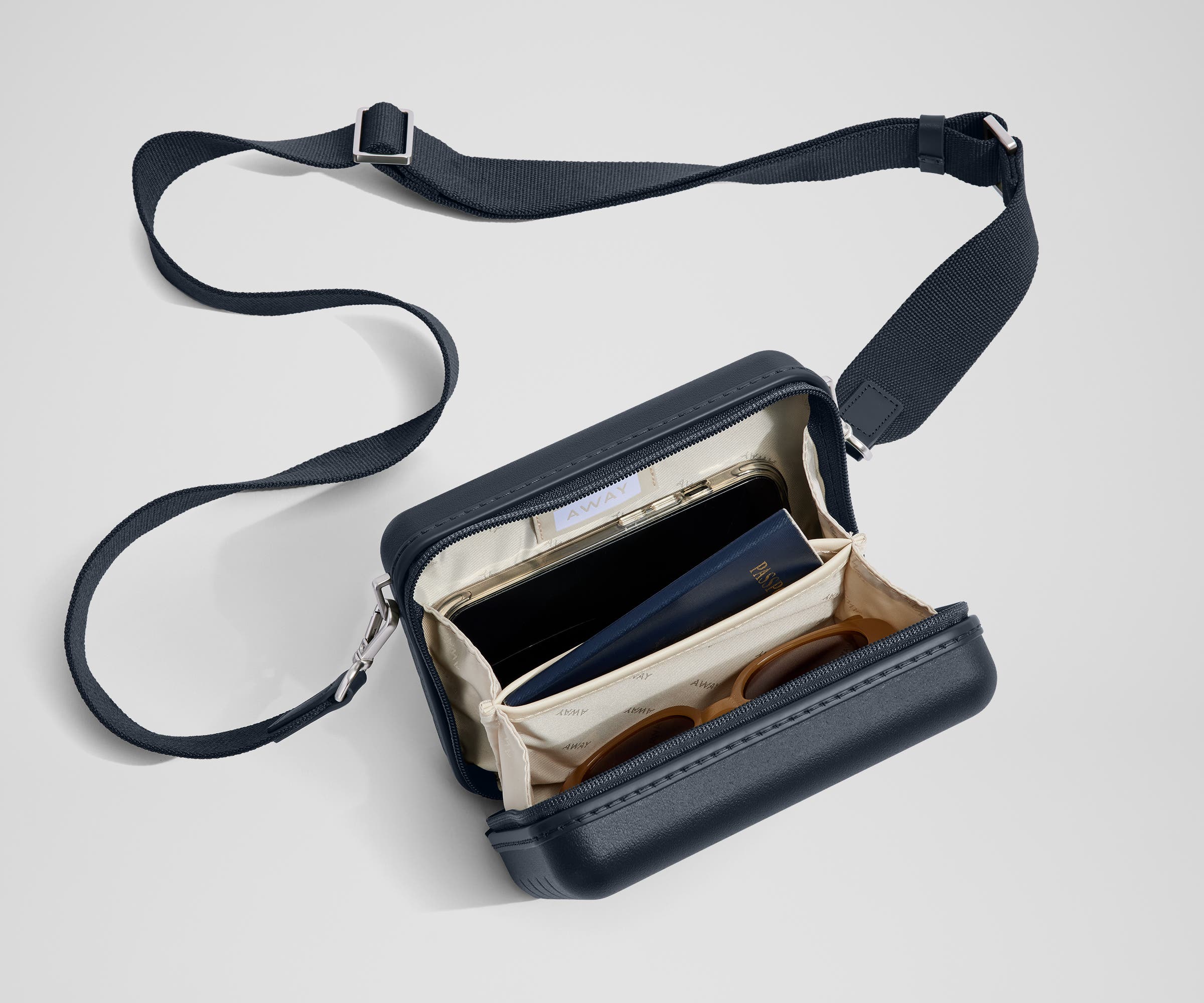 Away The Mini Crossbody Packing Cubes - Navy Blue