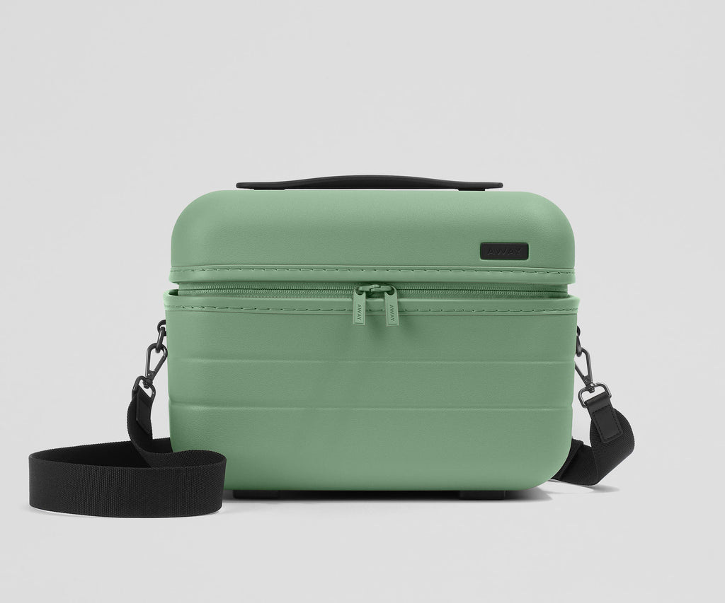 Away The Train Case Toiletry Bag - Sea Green