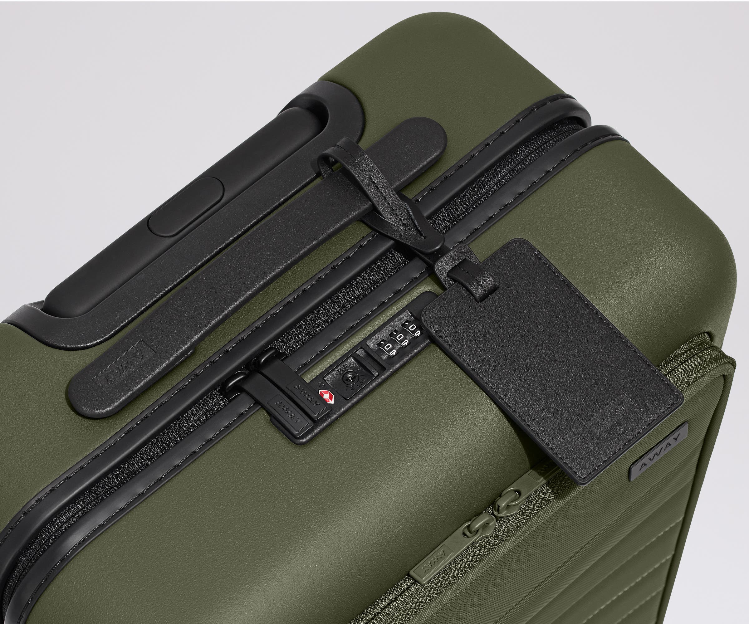 Away The Executive Bigger Carry-On Suitcase - Olive Green