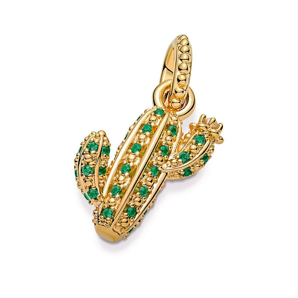 Sparkling Desert Cactus Pendant
