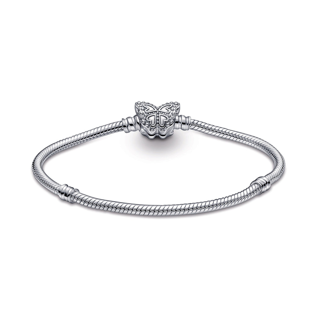 Pandora Moments Butterfly Clasp Snake Chain Bracelet