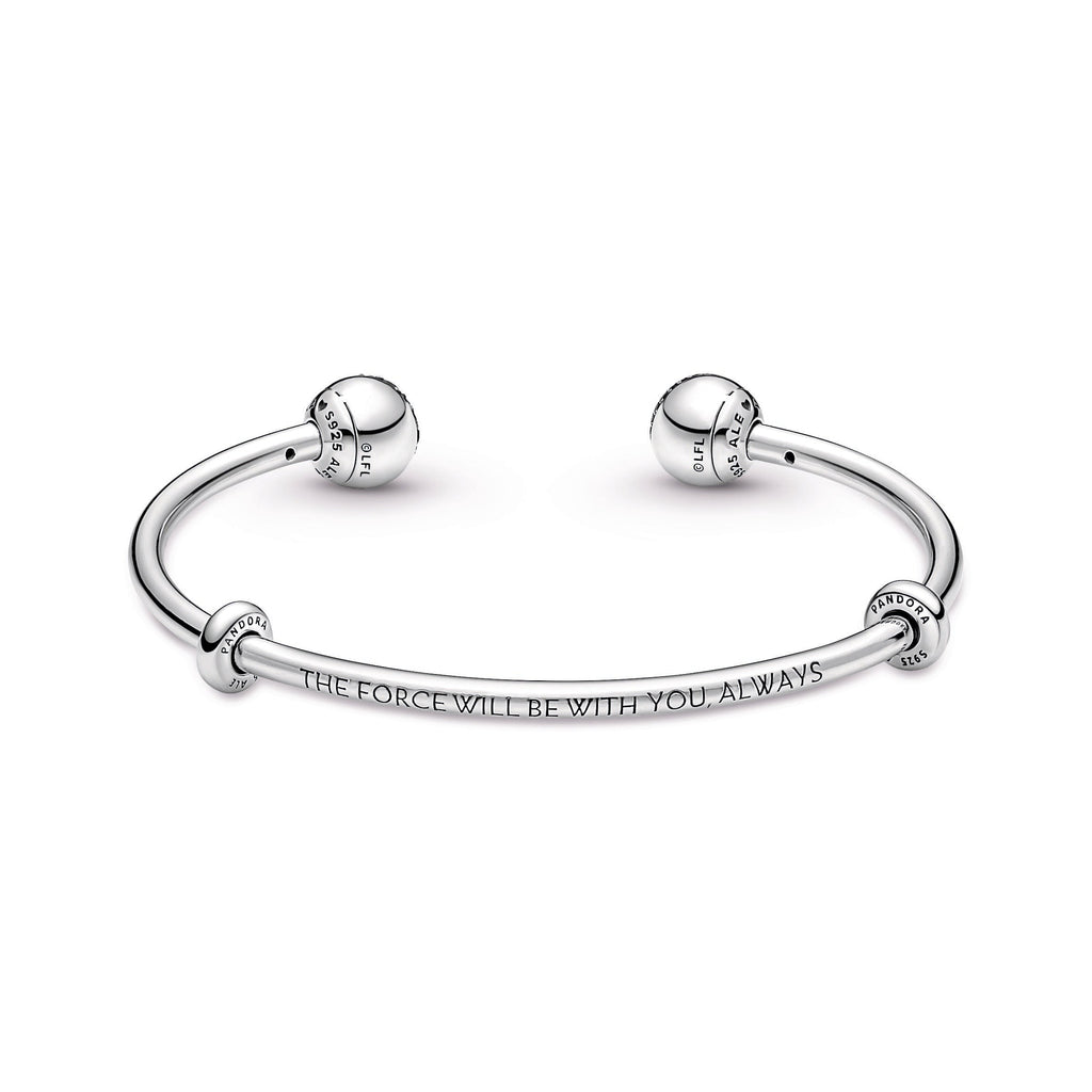 Pandora Moments Star Wars™ Light & Dark Side Logo Open Bangle