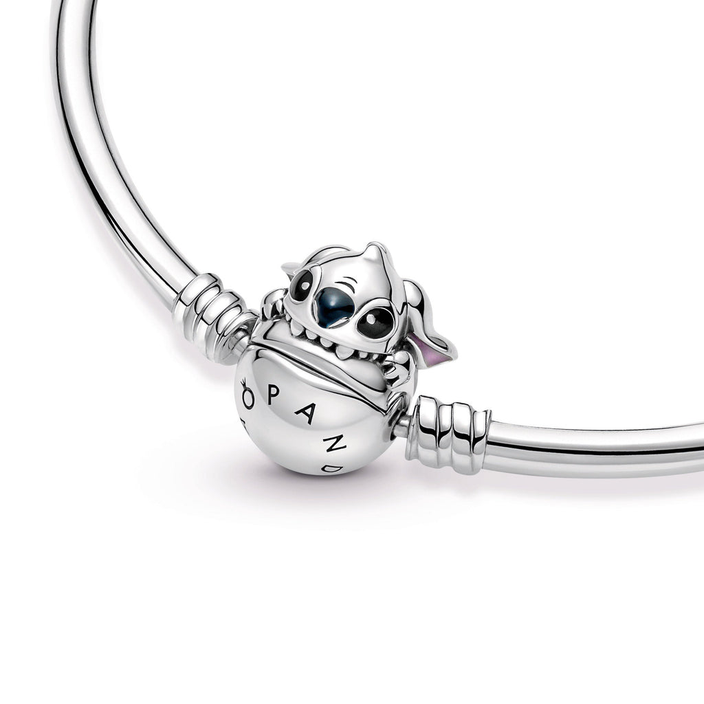 Pandora Moments Disney Stitch Biting Clasp Bangle