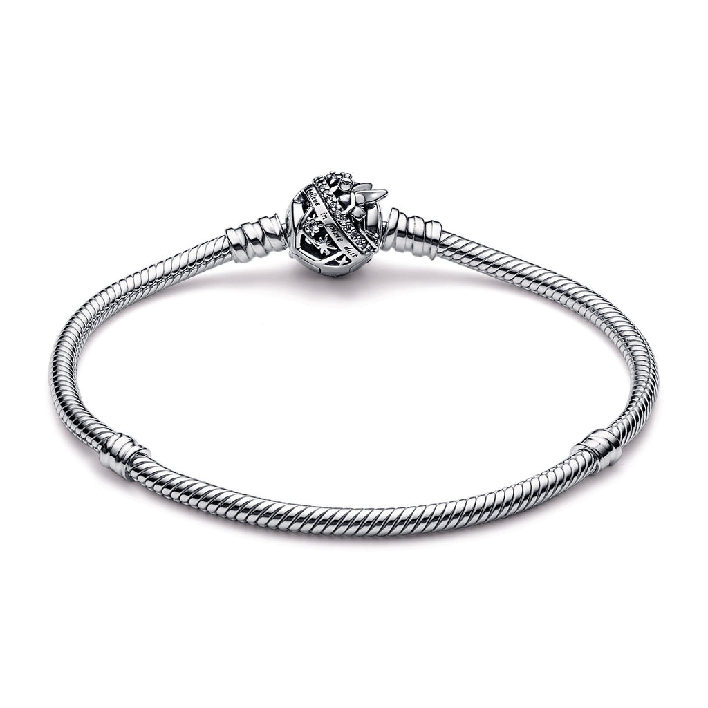Disney Tinker Bell Clasp Moments Snake Chain Bracelet