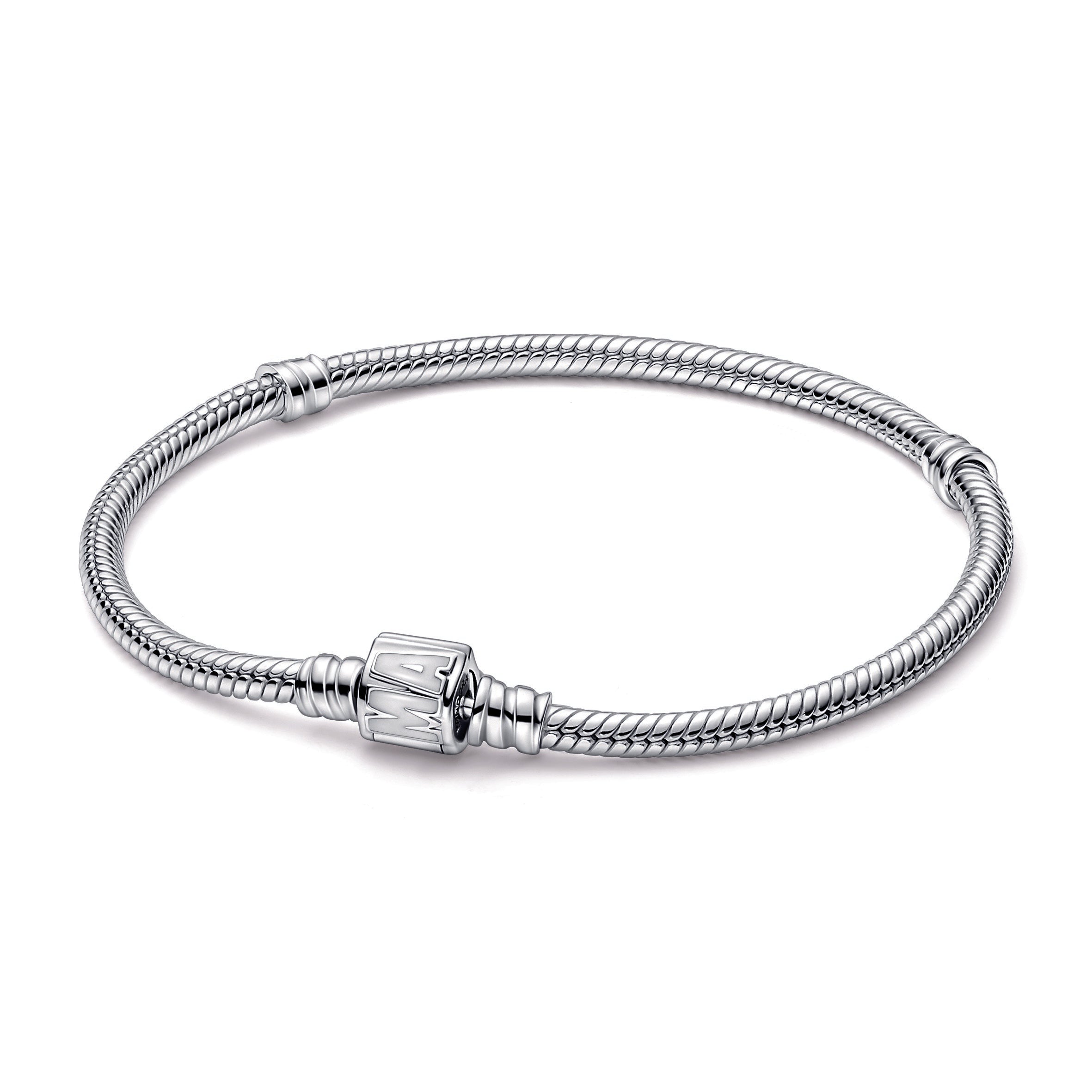 Pandora Moments Marvel Logo Clasp Snake Chain Bracelet