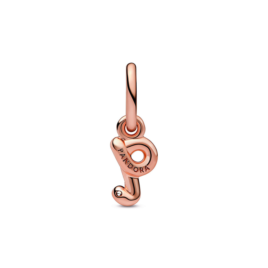 Letter q Script Alphabet Dangle Charm