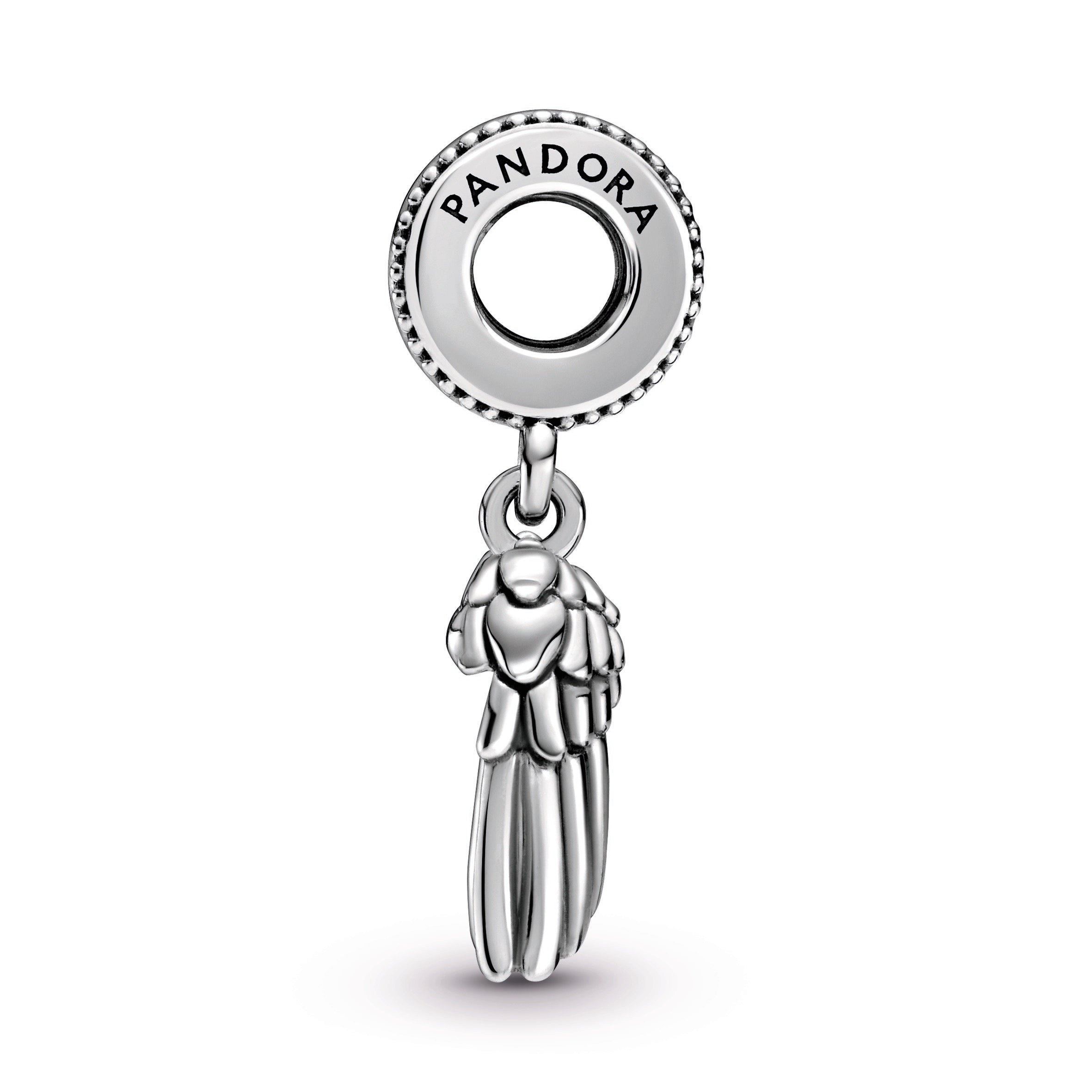 Pandora Club 2021 Angel Wings & Heart Dangle Charm