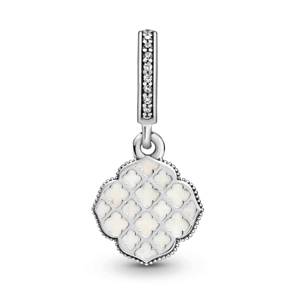 Two-tone Rose Dangle Charm
