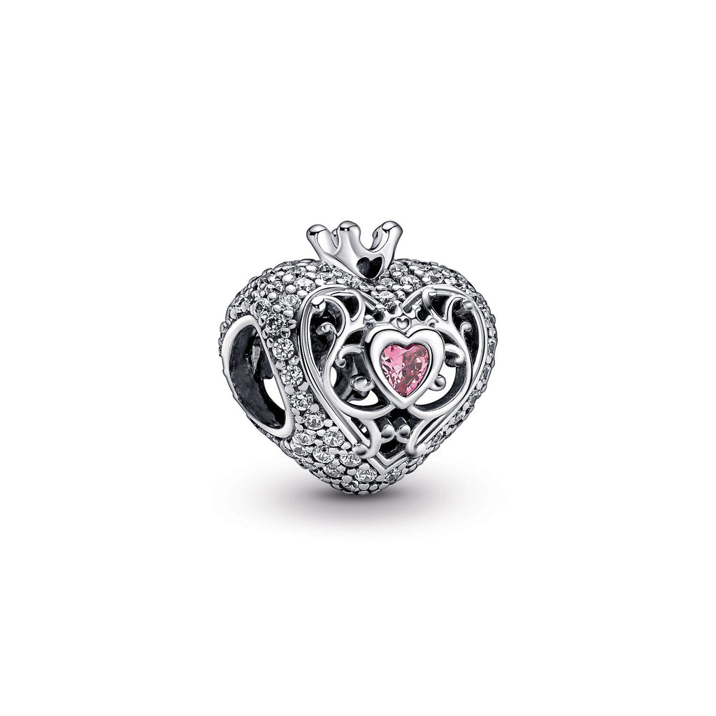 Regal Crown & Heart Charm