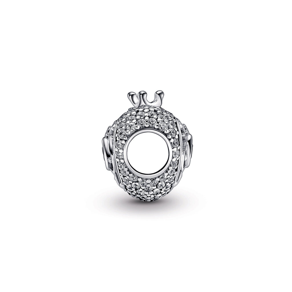 Regal Crown & Heart Charm