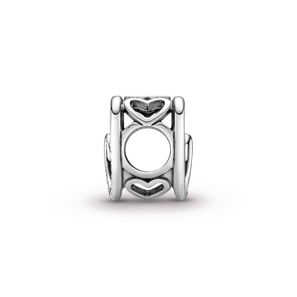 Entwined Infinite Hearts Charm