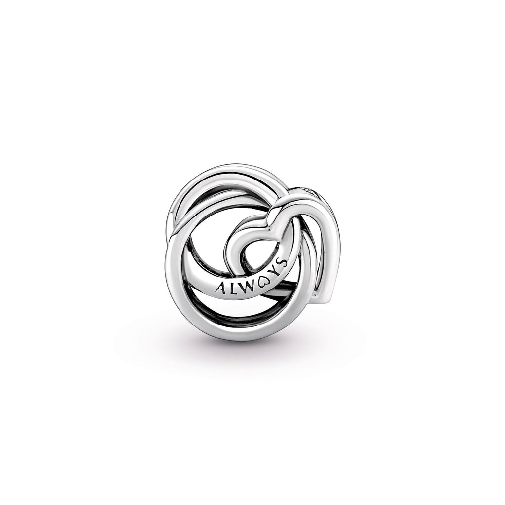 Family Always Encircled Heart Charm