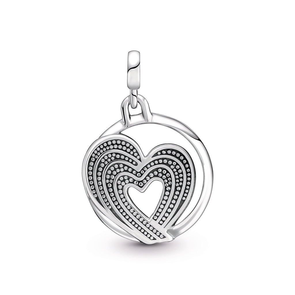 Pandora ME Rainbow Heart of Freedom Medallion