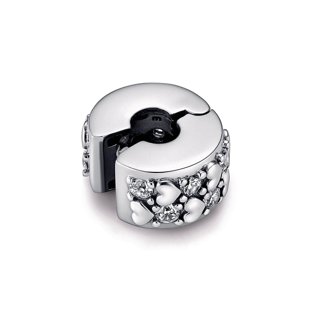 Infinite Hearts Sparkling Clip Charm