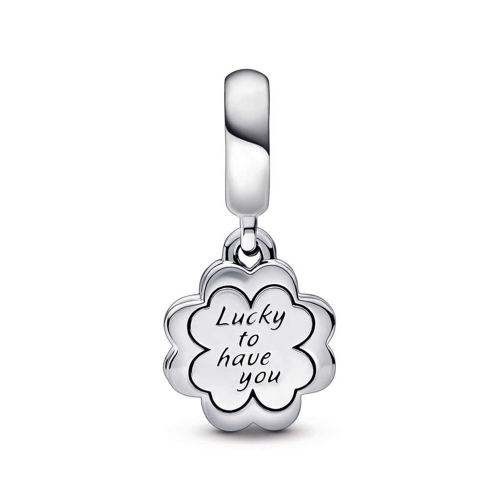 Four-leaf Clover Friendship Double Dangle Charm