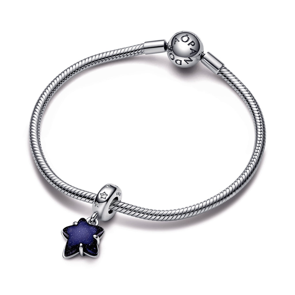 Celestial Galaxy Star Murano Dangle Charm
