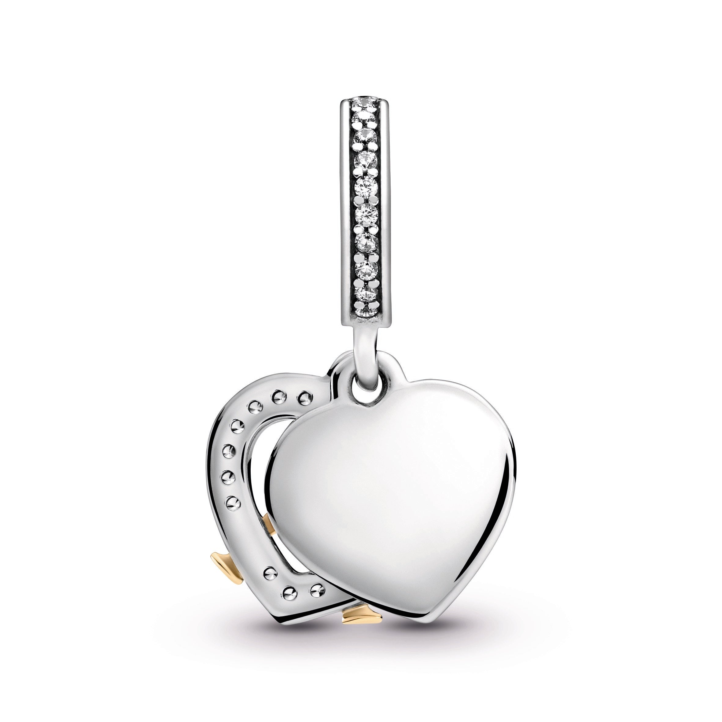 Two-tone Happy Anniversary Dangle Charm