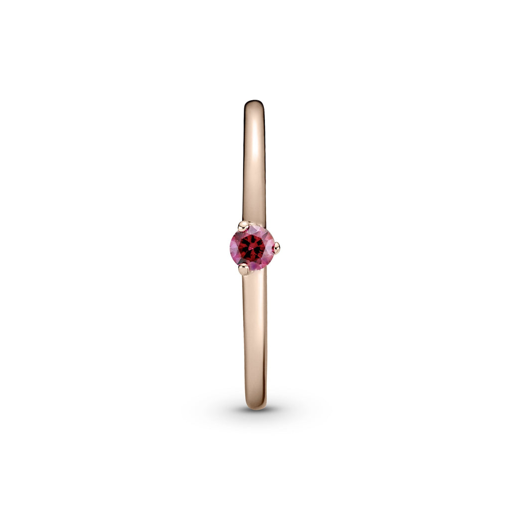 Red Solitaire Ring