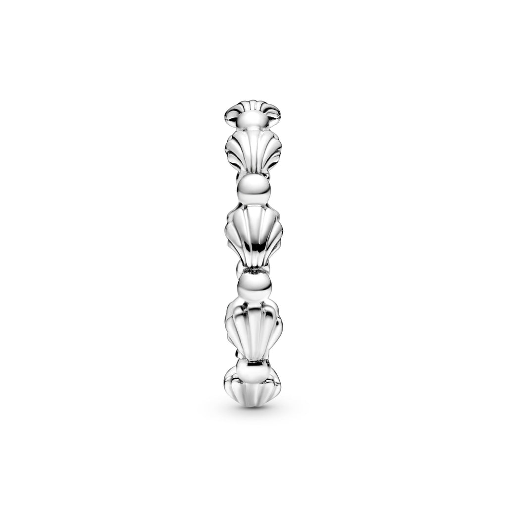 Beaded Seashell Band Ring