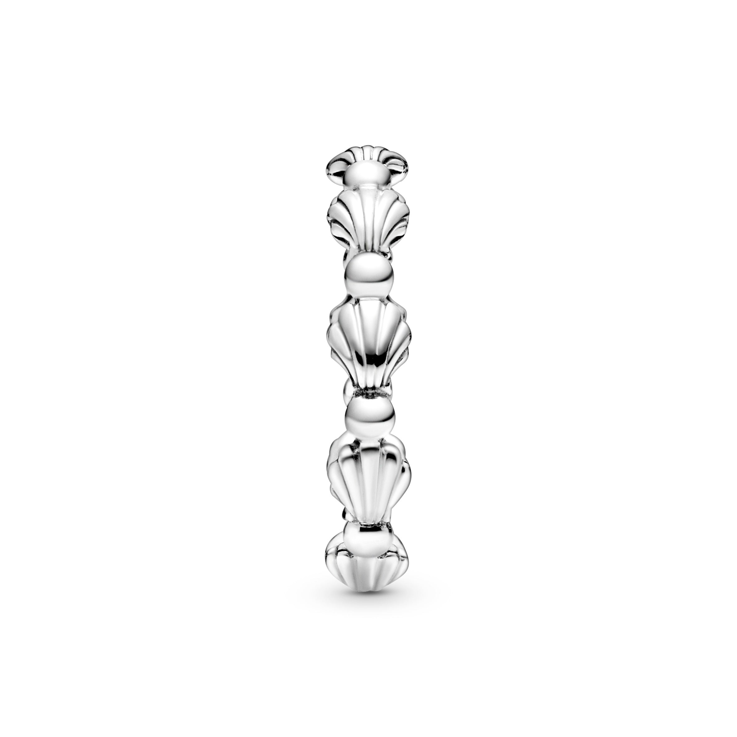 Beaded Seashell Band Ring