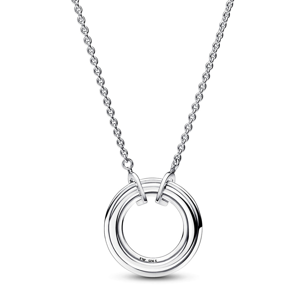 Pandora Signature Two tone Logo & Pavé Necklace