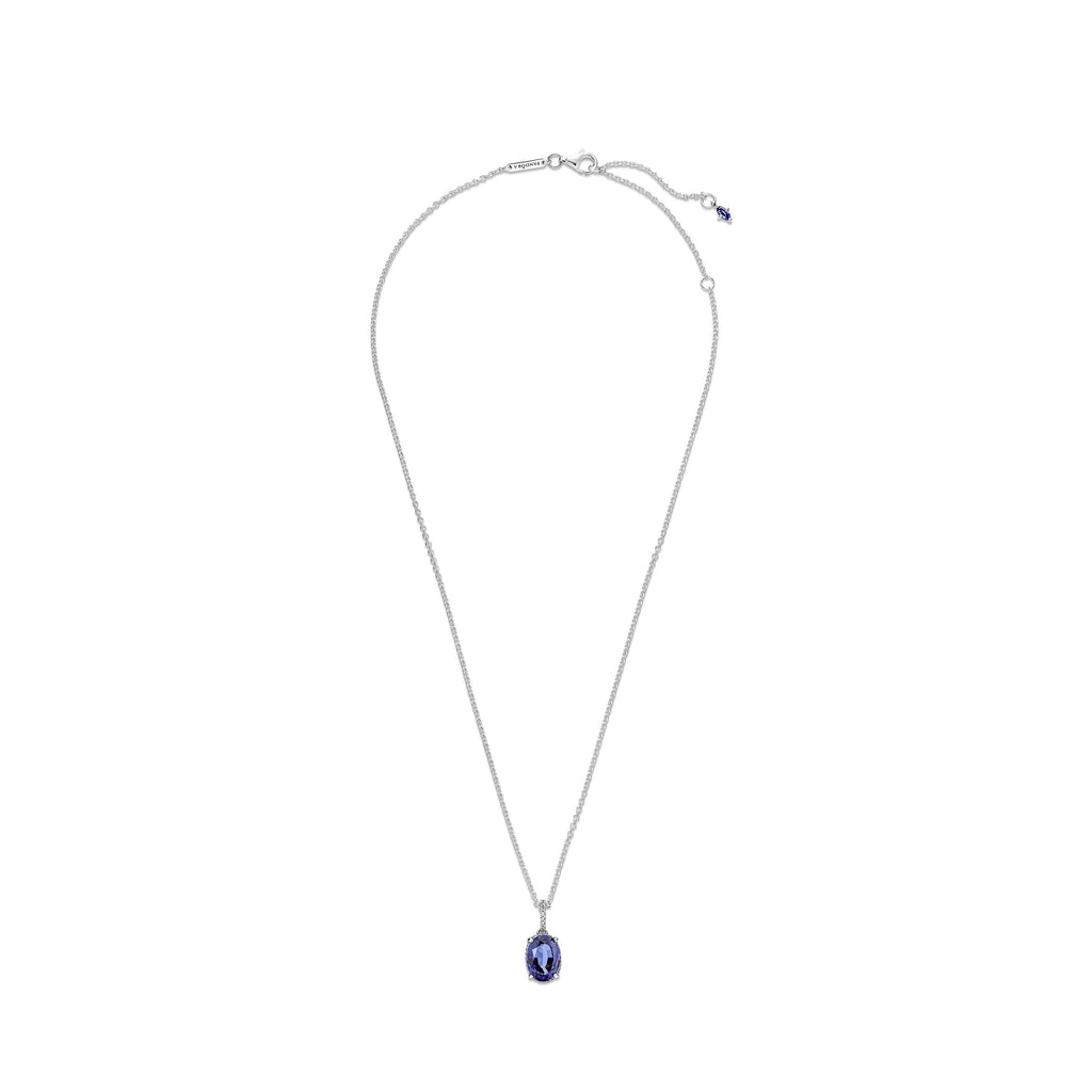 Sparkling Statement Halo Pendant Necklace