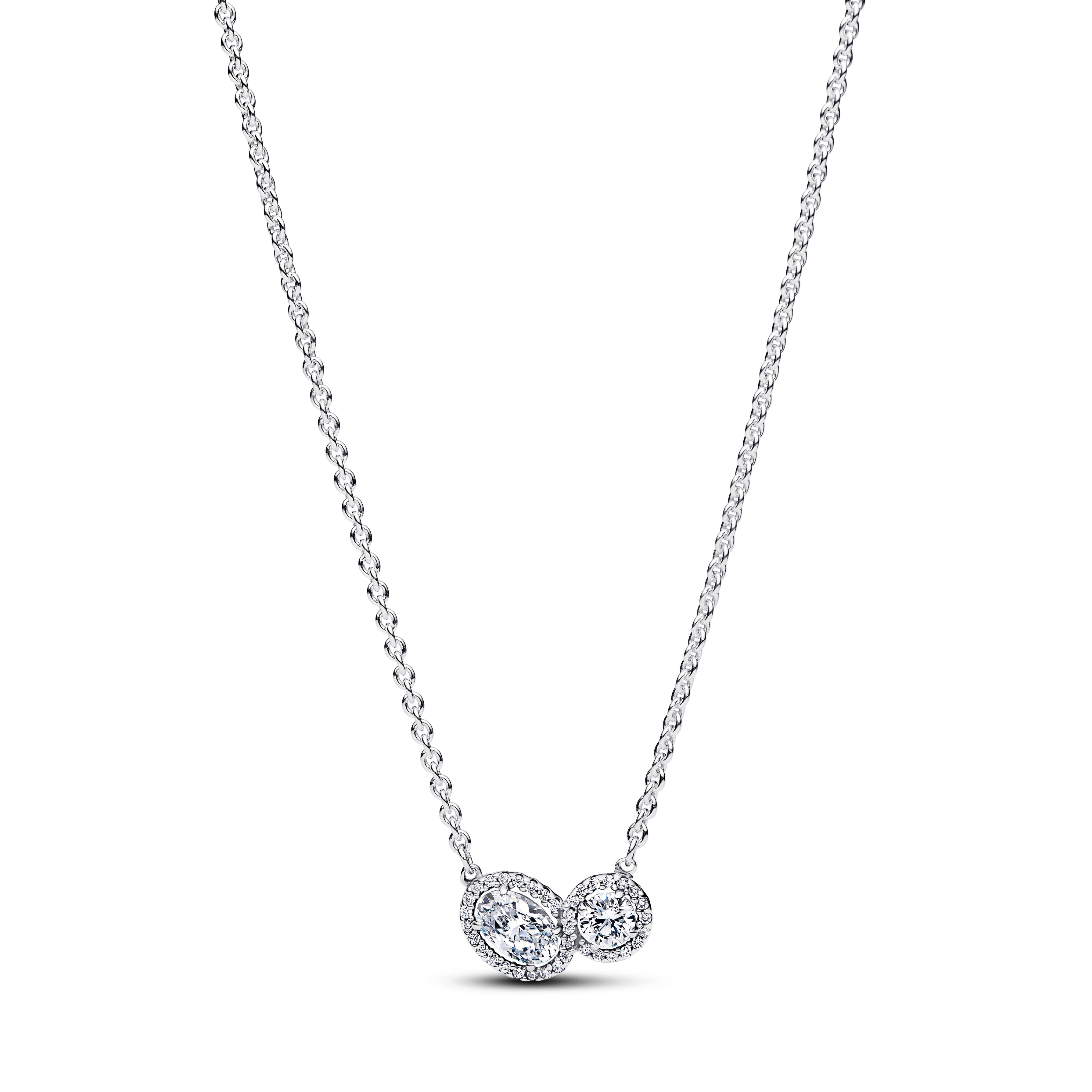 Embracing Halo Necklace