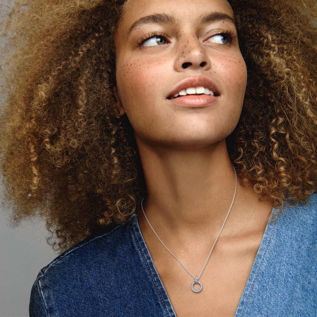 Double Circle Pendant & Necklace