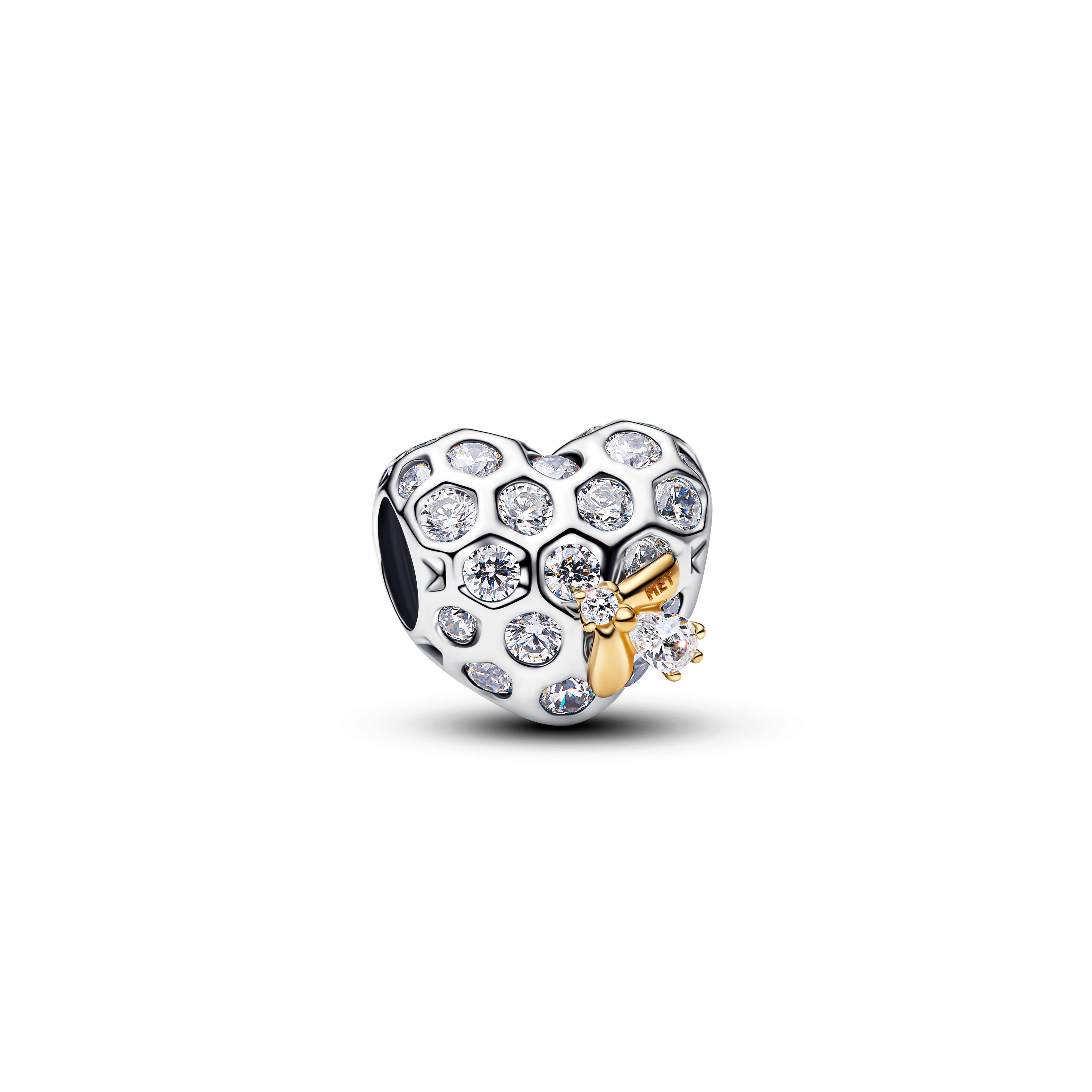 Bridgerton Honeycomb & Bee Heart Charm