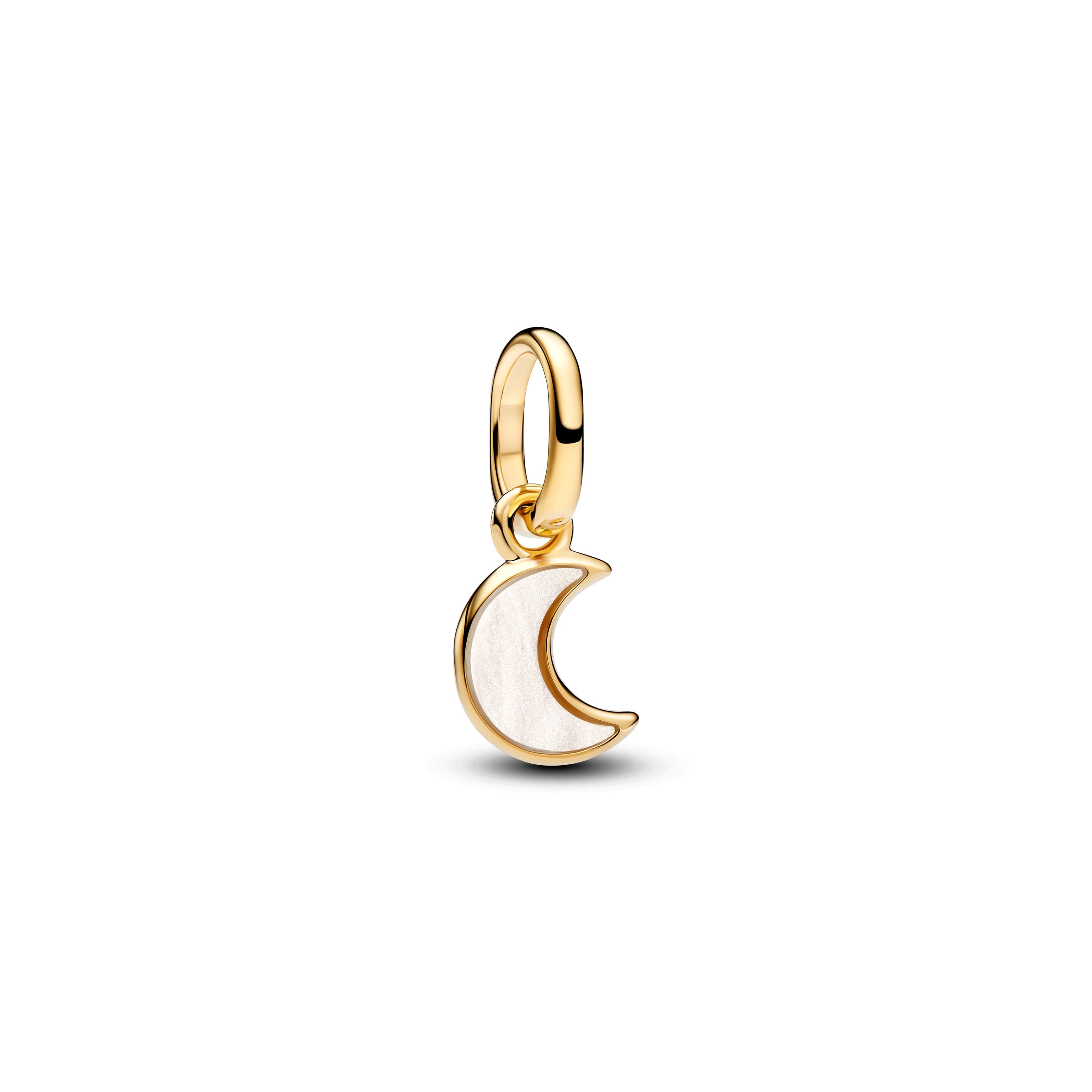 White Crescent Moon Mini Dangle Charm