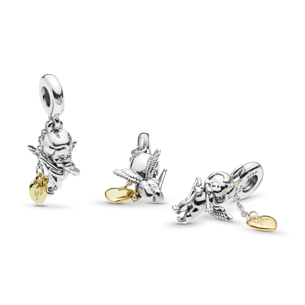 Cupid & You Heart Dangle Charm